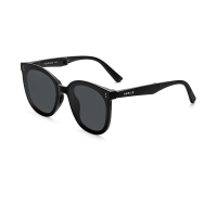 海俪恩 墨镜可折叠防紫外线时尚户外便携防晒太阳眼镜夏季女黑色框 NZ001P01