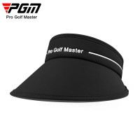 PGM 高尔夫帽子女士防晒遮阳帽无顶帽 大帽檐防太阳光帽 MZ048 黑色