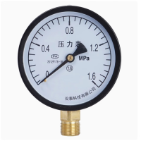 中锐智采 指针压力表 Y-100;量程:0~1.6mpa;联接方式:M20X1.5