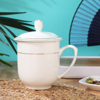 唐惠 TH-8218 中南海 金边会议杯骨瓷茶杯商务办公杯(描金)