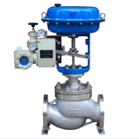 天康 气动调节阀 DN150,PN40阀前/阀后压力0.943/0.015mpa;介质:甲醇蒸汽;O型球阀;填料柔性石墨