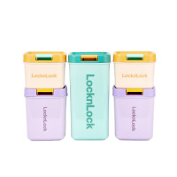 乐扣乐扣 (LOCK&LOCK) HTE823S5FU多彩色马克龙调料盒调味罐厨房香料收纳盒