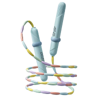 德则 竹节跳绳 儿童初学健身绳DEZ-TS2166 蓝色