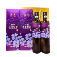伊莎贝拉 ISABELLA&食色家-紫气东来 有机-亚麻籽油500ml*2