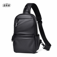 途柏丽(TOBERLIR) T0405 胸包运动包手机包小包跨包腰包单肩包潮流包包背包斜肩包 黑色