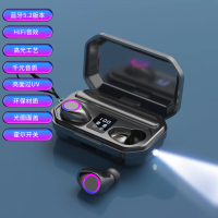 Tbrklm真无线蓝牙耳机2025年新款适用华为苹果oppo小米vivo入耳式运动款超长续航HIFI音M12曜石黑