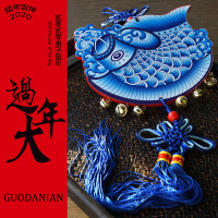 福人福地(FURENFUDI) 木质挂件-青花鱼