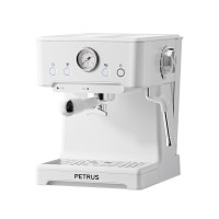 柏翠(petrus)柏翠新款PE3690A中端奶白色意式咖啡机(带压力表)