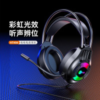联想来酷HT406游戏耳机头戴式电脑有线耳麦带麦克风电竞 台式笔记本降噪