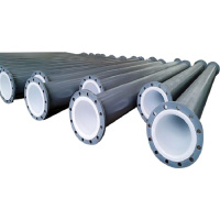 中锐智采 钢衬PO管DN200 PN10 L=150mmDN200 PN10 L=150mm 法兰螺孔