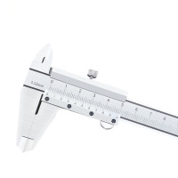 中锐智采 卡尺简易卡尺得力,简易卡尺100mm,测量精度±0.08mm,分度值0.02mm