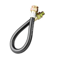 中锐智采 压缩机防爆高压柔性软管三叉软管三叉软管,φ2.6*5.8,W.P 200Par, -40-130℃带螺纹连接