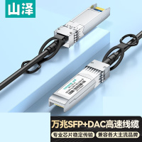 山泽 万兆堆叠线 SFP+ DAC铜缆 10G 低延时 DAC-10G-01 1米 仅限日照