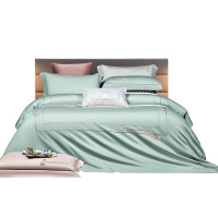 芳恩(faunen) FN-Z8056 80支全棉刺绣四件套 冰川绿