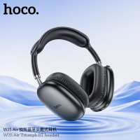 浩酷头戴式无线蓝牙耳机音乐耳机 W35 air 重低音带麦智能降噪吃鸡耳麦 蓝牙手机男女生运动通用 黑色