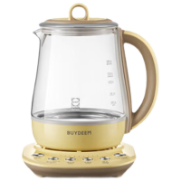 北鼎(BUYDEEM) K118 养生壶热水壶 小鹅黄