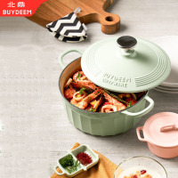 北鼎(BUYDEEM) CP521 珐琅锅 22cm 浅衫绿