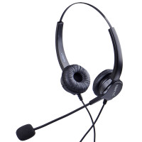 北恩双耳耳机FOR630D+B5.1双插头带音量调节麦克风(适用双孔电脑)