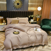 啄木鸟(plover) ZMN-SXZS-01 水洗真丝绣花四件套-卡其