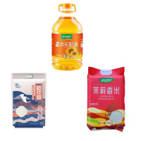 绿洲果实 一级葵花籽油 5L+绿洲果实干饭王生态稻花香10KG+ 茉莉香米10KG