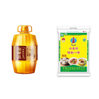 胡姬花 古法小榨 花生油 食用油 5L+帅奇 特一粉10kg