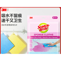 3M 思高 德国进口木浆绵抹布 5包装(5片/包)