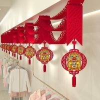 加榜 波浪旗拉花(2米一条) 祥云长吊坠(12cm*33cm*3个)