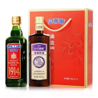 贝蒂斯小贝厨房特级初榨橄榄油+亚麻籽油500ml*2瓶套盒