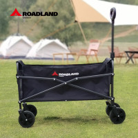 洛得兰德 TC101户外露营车营地车野营承重折叠便携拉杆车小拖车推拉一体 黑色