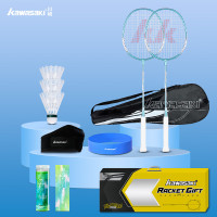 川崎 IRON-007 羽毛球拍运动套装 黄色礼盒装(套装15)