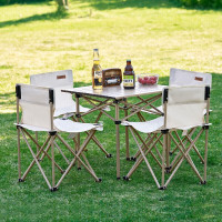 尚烤佳HB-223铝合金桌椅五件套