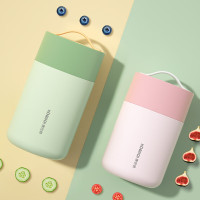 康巴赫(KBH) 软提手撞色焖烧杯1000ML牛油果绿