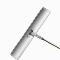 邦众嘉60CM铝合金平板拖把家用保洁大拖布地拖尘推墩布 2布+刮刀