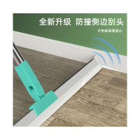 邦众嘉刮水器卫生间浴室伸缩家用铝杆清洁瓷砖地板玻璃地面扫水地刮铝合金硅胶52CM刮条+不锈钢伸缩杆碧绿