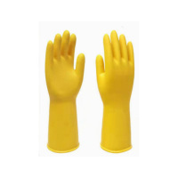 蝶蔻(DIEKOU)加厚牛筋清洁手套 洗碗手套防滑耐磨乳胶手套 劳保家务保洁洗车手套均码 1双