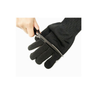 蝶蔻(DIEKOU) 钢丝防割手套5级不锈钢防切割耐磨防护防刀割劳保手套一双