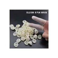 圣强建安 一次性指套 劳保指套 无尘无乳胶切口光面手指套 半透明色 S号(1000个/包)