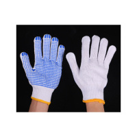 圣强建安 点珠劳保手套克防滑耐磨工地搬运维修点胶颗粒线手套120双/包