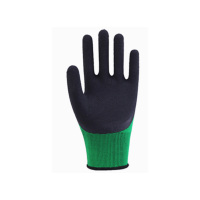 圣强建安浸胶手套 发泡皱纹手套 乳胶防滑耐磨透气工地工作劳保耐磨耐油防油手套 12双