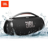 JBL BOOMBOX3 音乐战神三代 便携蓝牙音箱 低音炮 户外音箱 IP67防尘防水 Hifi音质 桌面音响 黑色