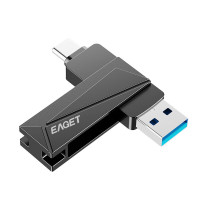 忆捷(Eaget)手机U盘Type-C USB3.2 双接口手机电脑多用旋转优盘CF68-64GB/个