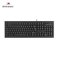 双飞燕(A4Tech) 圆角有线键盘 防水键盘 轻音防水超薄 USB接口 KR-85 黑 1个 计量单位:个