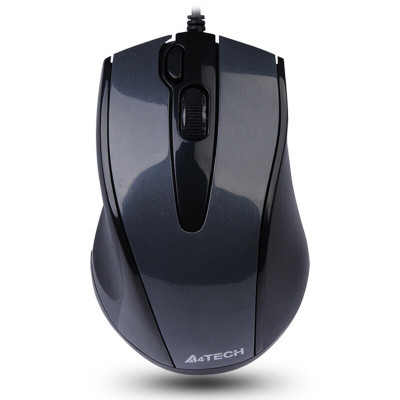 双飞燕(A4Tech) 鼠标 USB有线鼠标高亮铁灰一键截屏 USB接口 N-500F 1个 计量单位:个