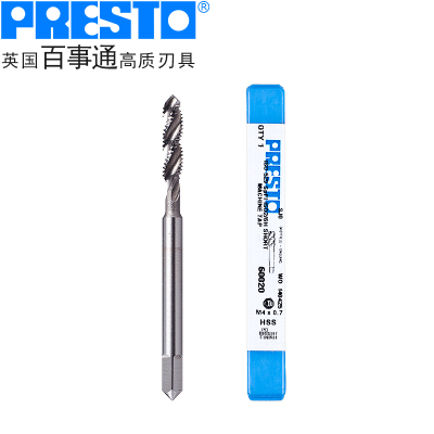 百事通 PRESTO 螺旋槽机用丝锥 M5X0.8