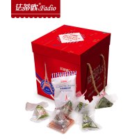 法蒂欧巴黎·旋律食品礼盒时尚精致600g法式流芯奶皇冰粽红柚茉莉冰粽樱花风味草莓冰粽荔枝玫瑰冰粽芒果百香冰粽端午礼品