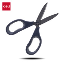 得力 77754 特氟龙防粘防锈剪刀 172mm 蓝色
