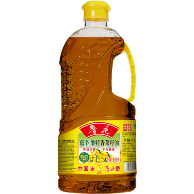 鲁花 食用油900ml/桶 低芥酸特香菜籽油 非转基因物理压榨 新老包装随机发货