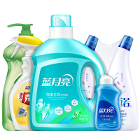 蓝月亮洗衣液2kg油污克星500g洗洁精1kg洁厕液500g*2洗衣液旅行装80g组合装
