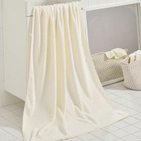 洁丽雅菠萝纹A类浴巾 90*170cm 435g淡绿色