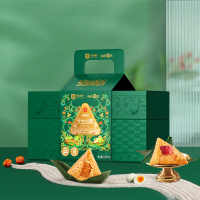 良品铺子经典粽系列天生出粽礼盒2080g粽子年糕咸鸭蛋组合装端午礼盒